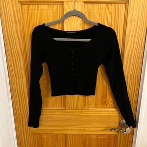 Brandy Melville Long Sleeved Ribbed top